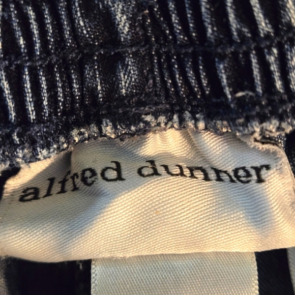 Vintage Alfred Dunner Classic Pullon Women's 10 Denim Blue Jeans Flat Front - Picture 5 of 16